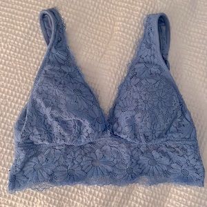 Beautiful blue lace bralette!